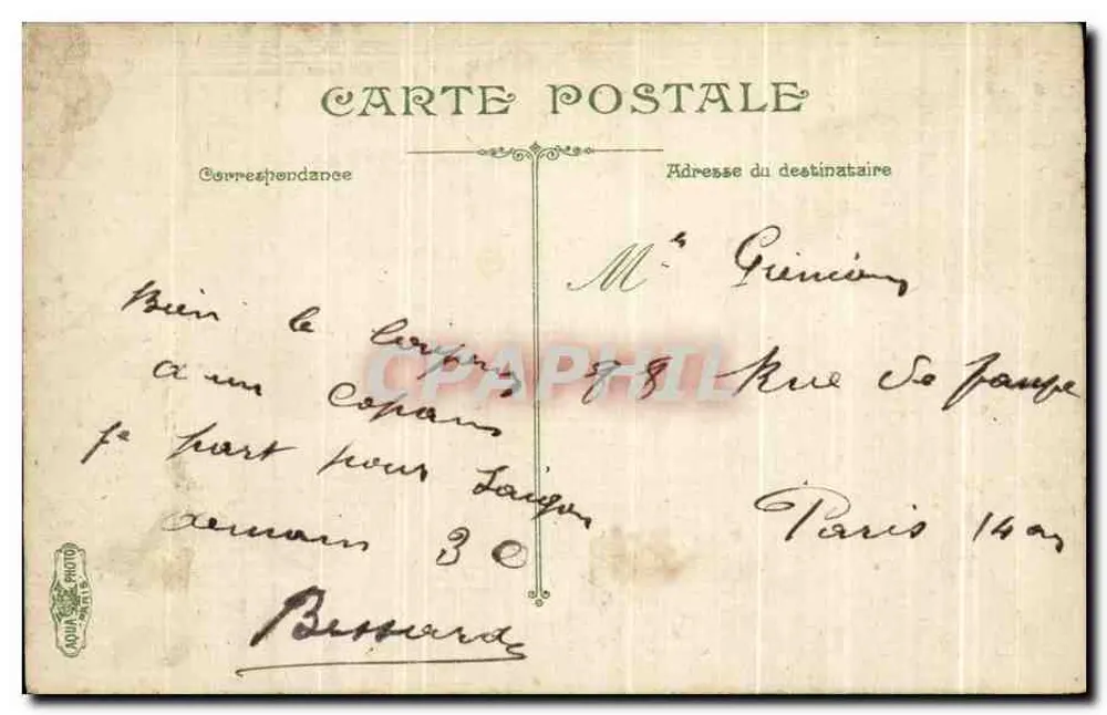 Marseille. Le Fort Saint-Jean vu du Pont à transbordeur — éditeur L.V. & Cie, n° 2530 - Rückseite