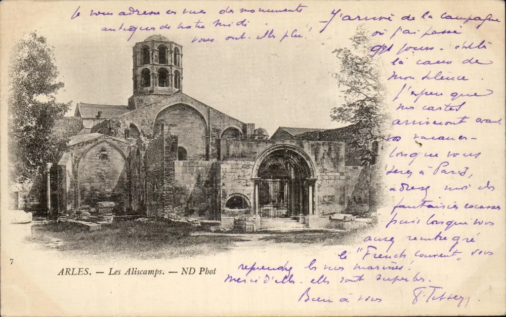 Arles — Os Aliscamps — ND Phot - Frente