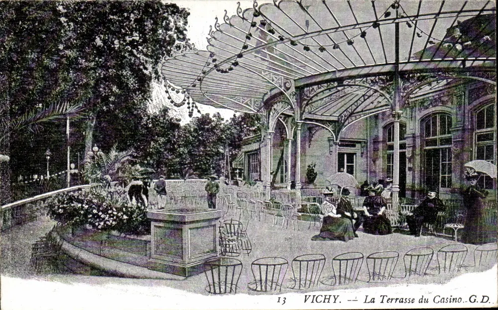 Vichy — La Terraza del Casino — G.D. n°13 - Anverso
