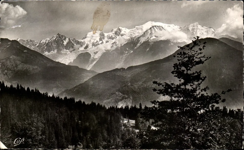 Mont-Blanc — vista panorâmica — C.A.P. (n° 156) Réal-Photo - Frente