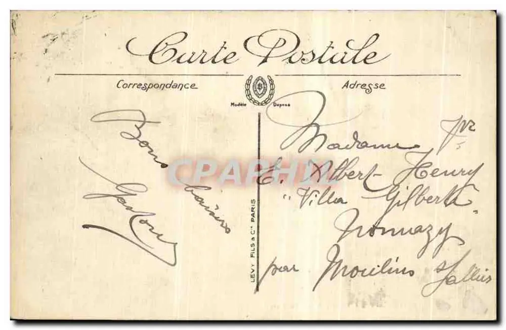 Vichy — Ein Eckbereich des neuen Parks — L.L. n°63 - Rückseite
