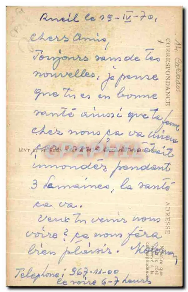 Lisieux — O Jardim Público — LL - Verso