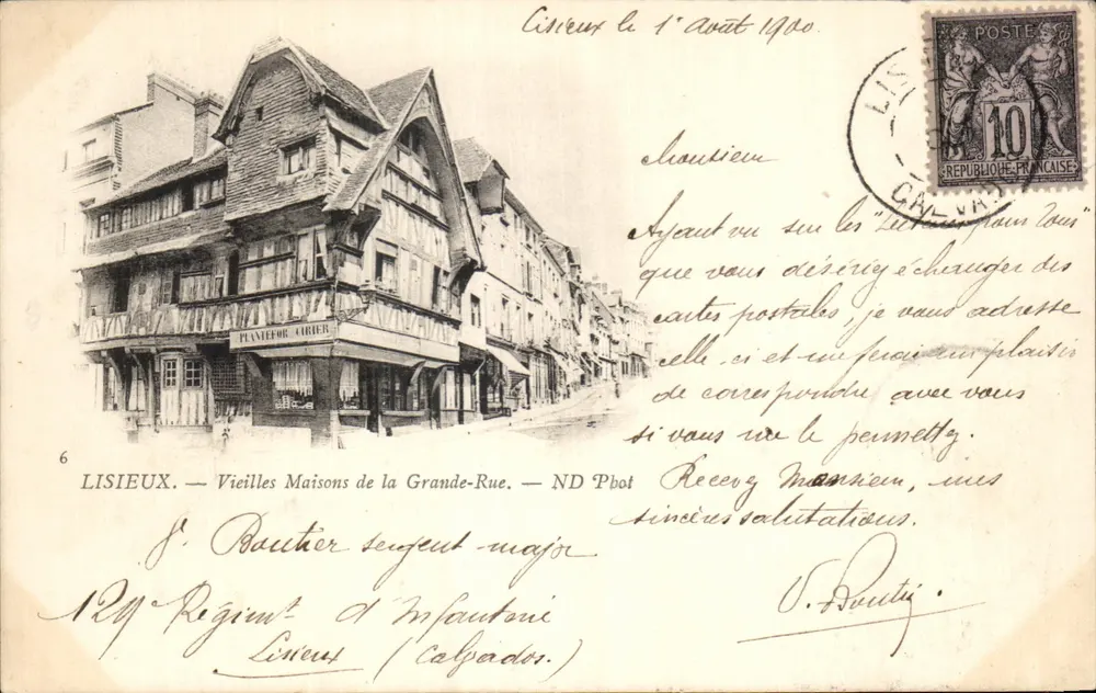 Lisieux — Alte Häuser der Grande-Rue — ND Pbot - Vorderseite