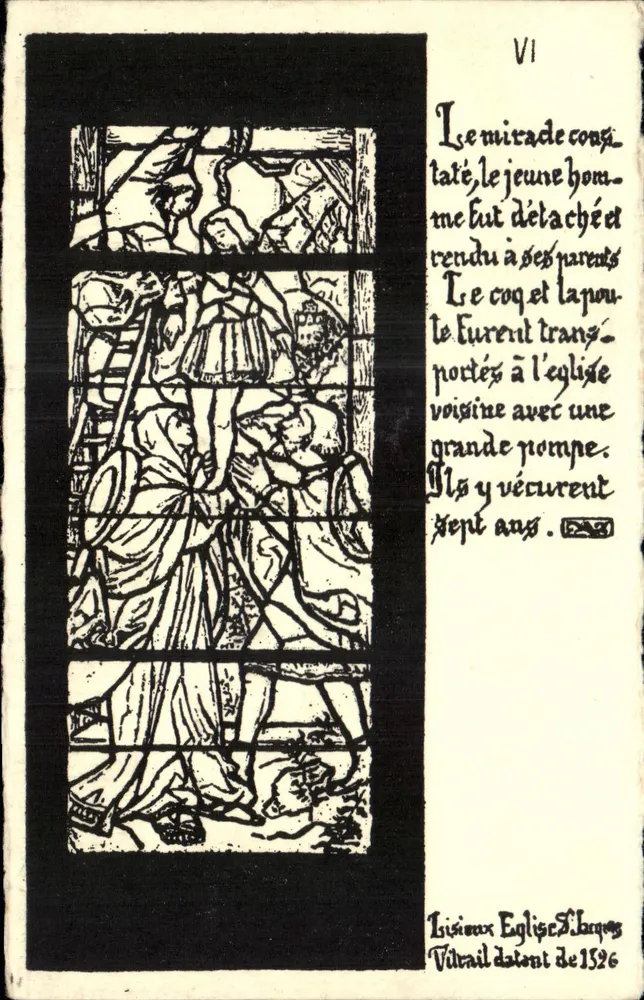 Lisieux - Kirche Saint-Jacques — Glasfenster aus dem Jahr 1526 — VI - Vorderseite