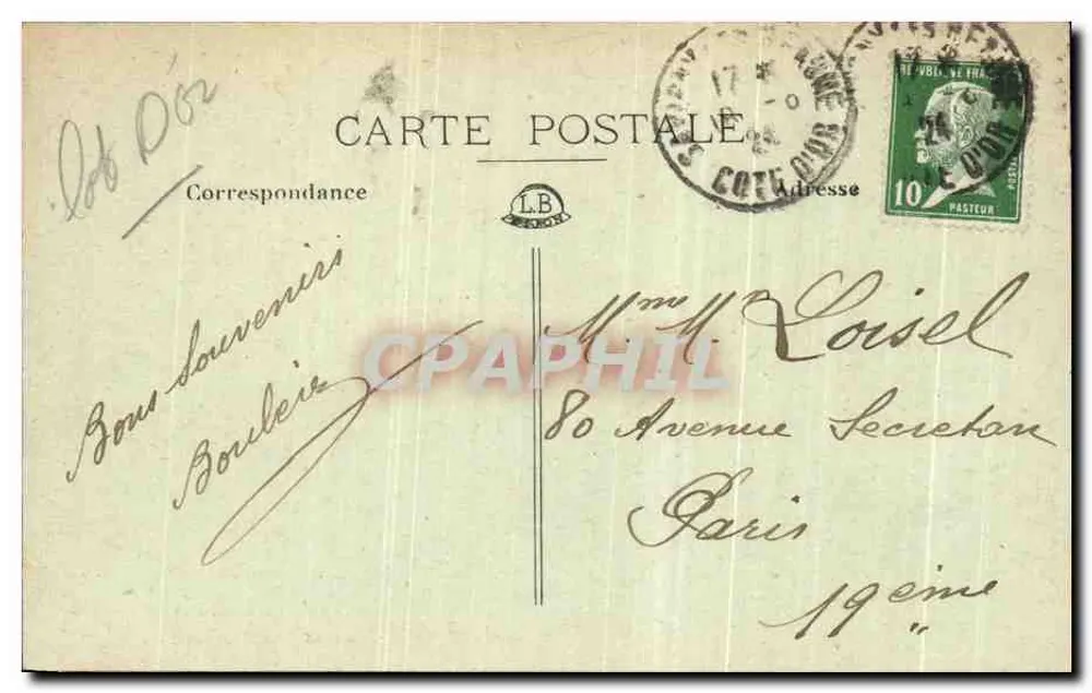 Beaune — Avenida Saint-Nicolas — Ronco aîné, editor, Beaune (Depositado) - Verso