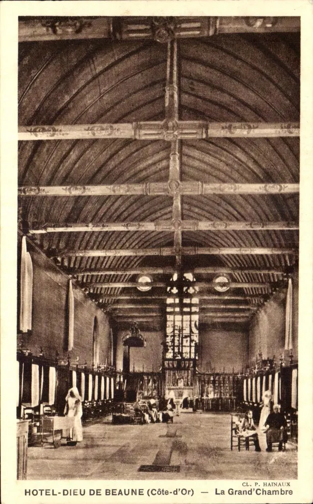 Hôtel-Dieu von Beaune (Côte-d'Or) — Die Grand'Chambre — CL. P. HAINAUX - Vorderseite