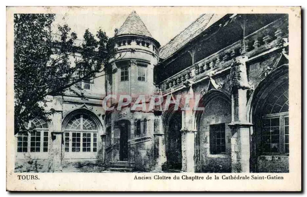 Tours. Ehemaliger Cloister des Kapitels der Kathedrale Saint-Gatien - Vorderseite