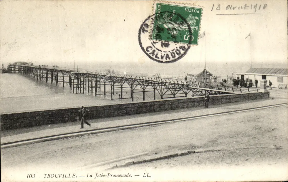 Trouville — A Ponte-Promenade — LL. n°103 - Frente
