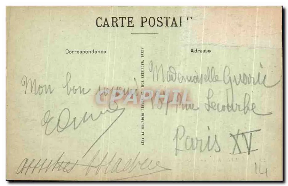Trouville — A Praia — LL. — Editor LL. n°29 - Verso