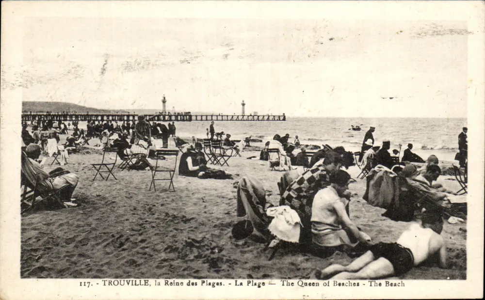 Trouville, die Königin der Strände — Der Strand - Vorderseite