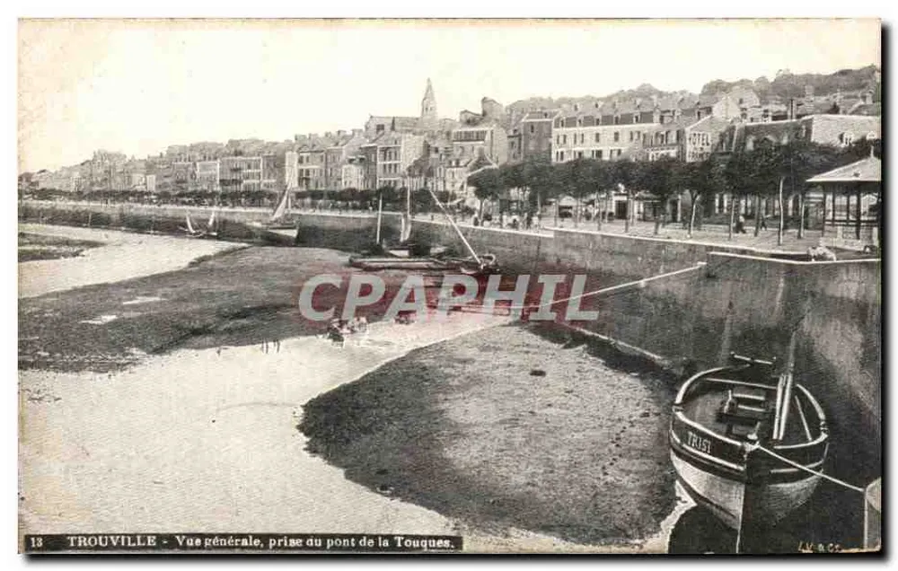 Trouville - Allgemeiner Blick, vom Touques-Brücke aus — Verlag LV.802 - Vorderseite