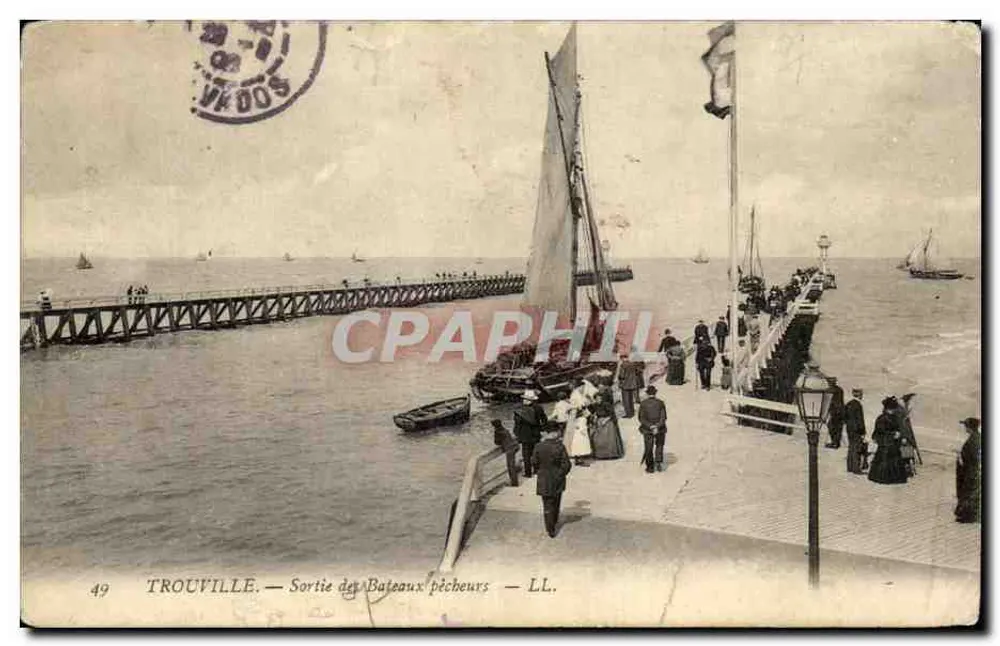 Trouville — Sortie des Bateaux pêcheurs — LL. n°49 - Vorderseite