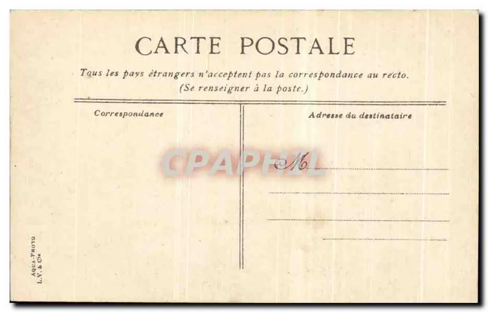 Trouville — Widok na bac przy niskiej mowie — L.V. & Cie, n°15 - Rewers