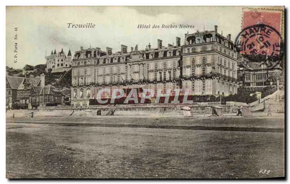 Trouville — Hotel das Rochas Negras — V.P. Paris No. 43 - Frente