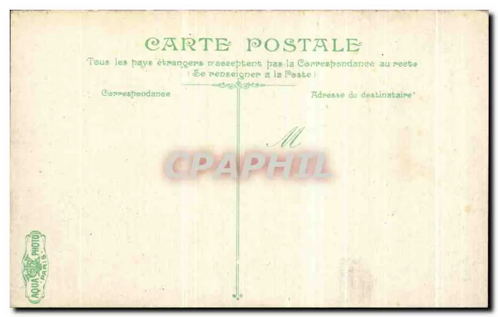 Traville As Planches diante do Eden — Exposição de 1900 — Editor AQUA PHOTO PARIS - Verso