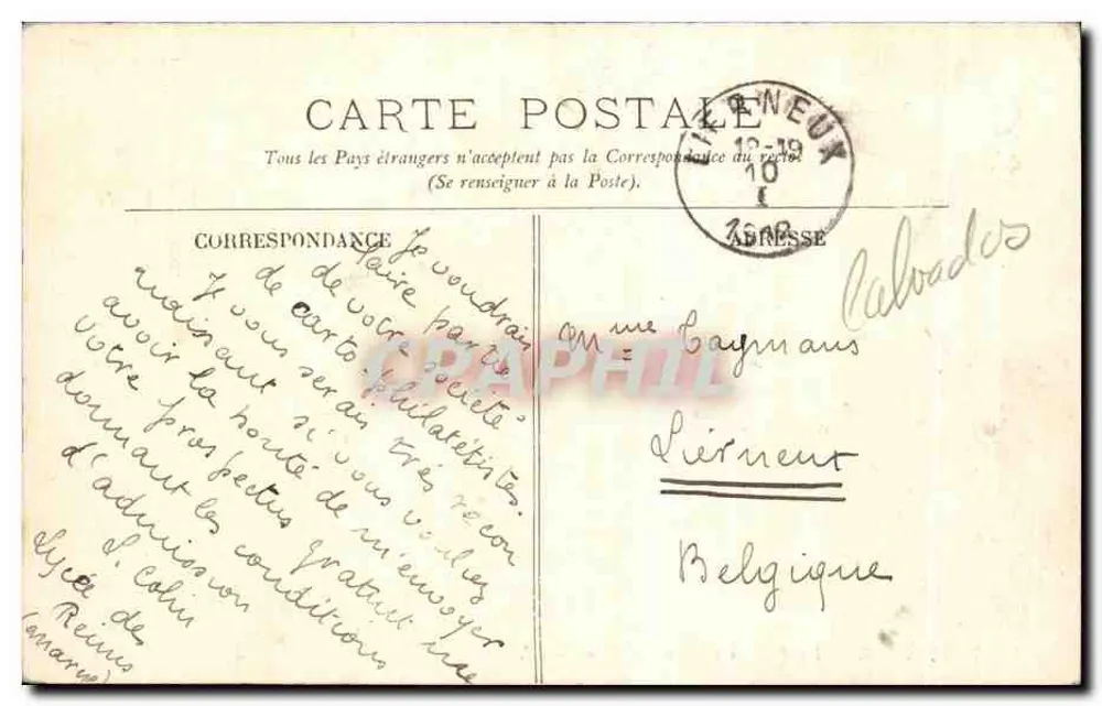 TROUVILLE — Die Strandpromenade zur Badezeit — veröffentlicht von der Société des Cartes Postales de Trouville - Rückseite
