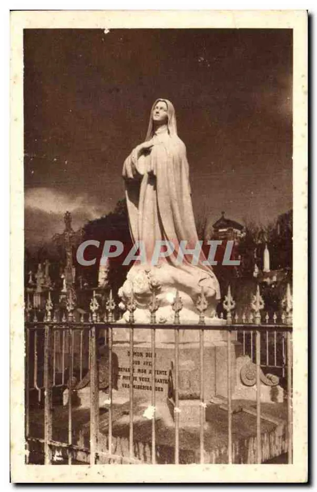 Statue der Jungfrau Maria — Friedhof der Carmeliter von Liège — n°37 - Vorderseite