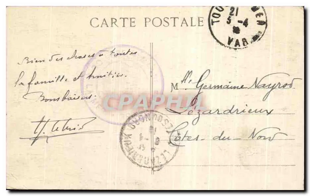Castelo de If — Marselha — Editor EL, n°13 - Verso