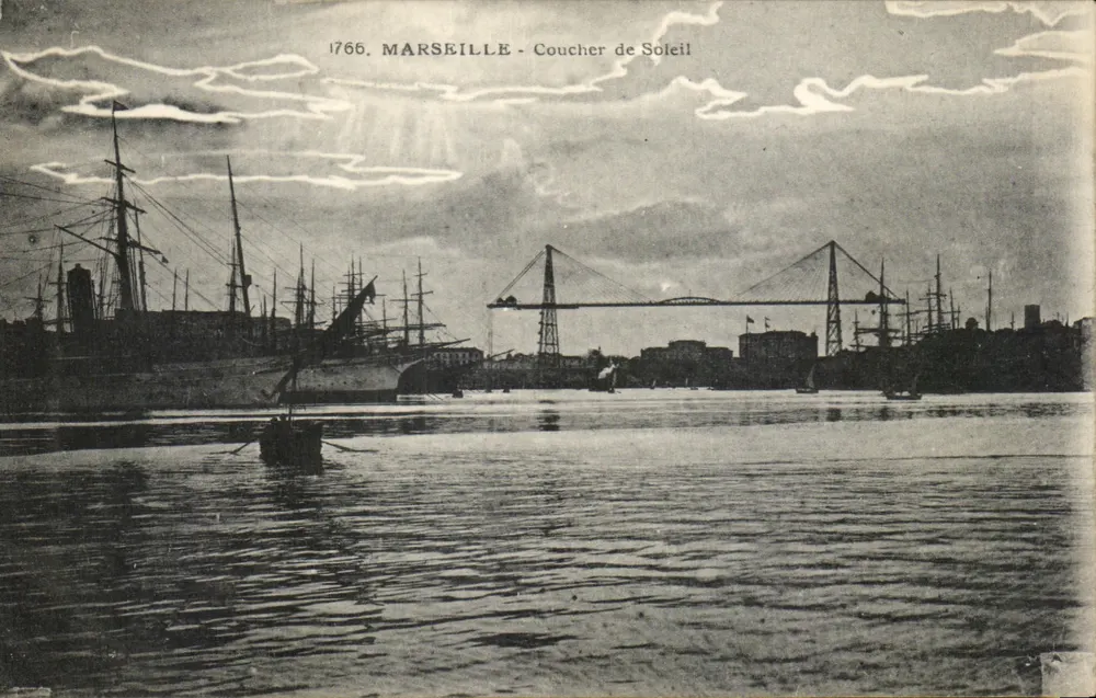 Marselha - Pôr do Sol — Fototipia Marselhesa, L.R., n°1766 - Frente