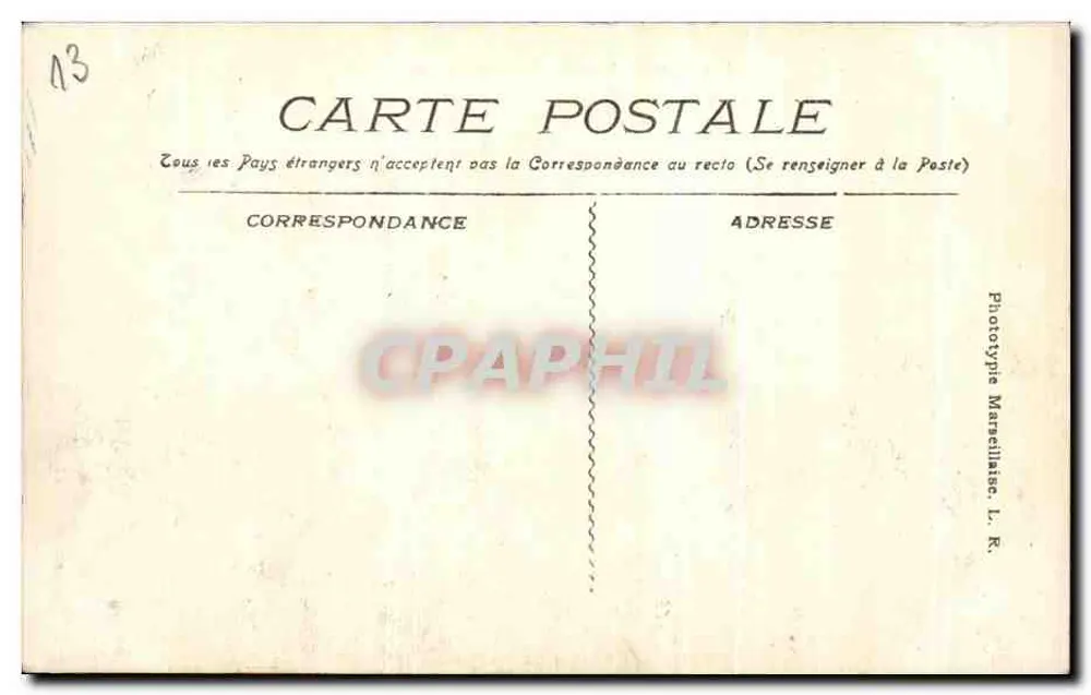 Marselha - Pôr do Sol — Fototipia Marselhesa, L.R., n°1766 - Verso