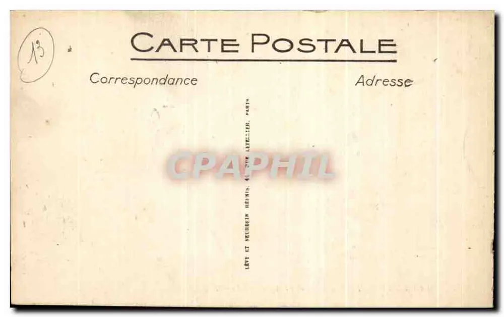 Marseille — Fontaine Cantini und Avenue du Prado — Lety et Neucuider, Paris - Rückseite