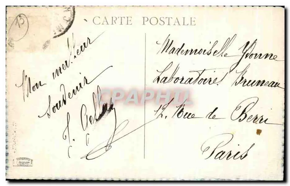 Marselha — Castelo de If — Graphphil - Verso