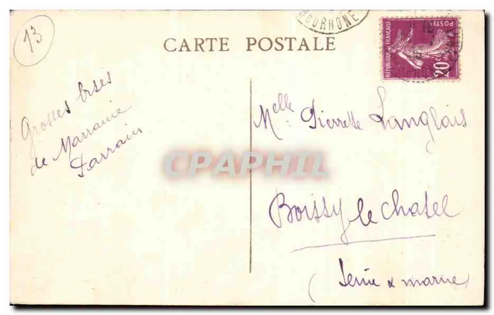 Marseille — N.-D. de la Garde und das Schloss If - Rückseite