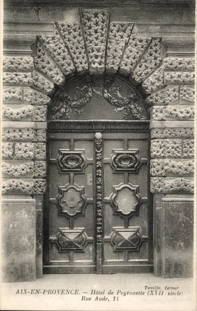 Aix-en-Provence — Hôtel de Peyronette (17. Jahrhundert) — Verlag Tavelle - Vorderseite