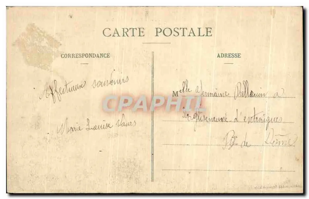 A Auvergne - O Lago de Chambon — editor não visível, número de série ilegível - Verso
