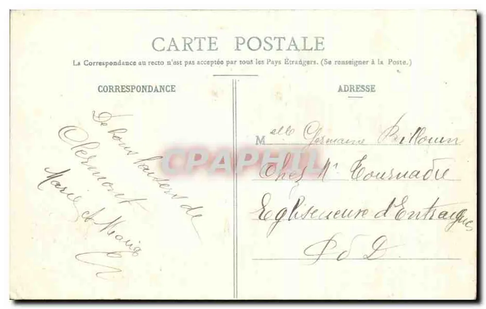 Clermont-Ferrand — Das Theater und der Puy-de-Dôme — Verlag Bougé, Nr. 35 - Rückseite