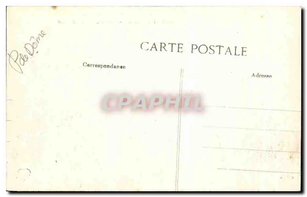 A Auvergne pitoresca — Entrada da vale de Chaudefour — série 2155 - Verso