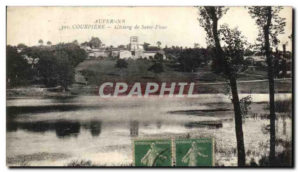 Courpière — Der See von Saint-Flour — Verleger G. d'O. Nr. 301 - Vorderseite