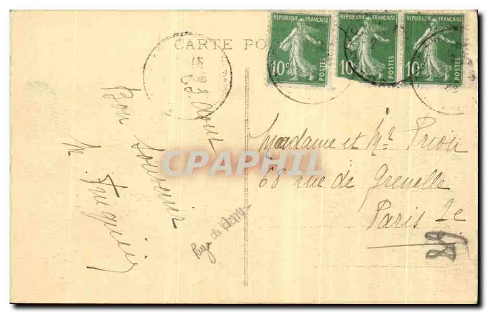 O Col de Néronne — Os Mais Belos Sítios da Auvergne — edição de Laxa Pierre e Adrien Malhous, em Aurillac - Verso
