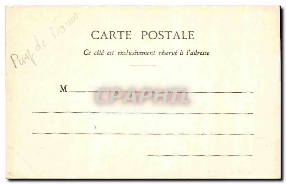 Der Ravin de la Rhue, nahe Bort — L'Auvergne — Cl. Barbat, Bort - Phototypie Baudel, St-Céré (Lot) - Rückseite