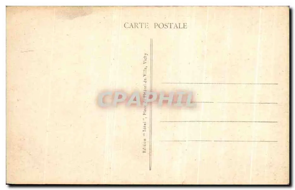 El Lago CHAMBON y los Montes Dore — La Auvergne pittoresca — Edición 'Idéal', Vichy - Reverso