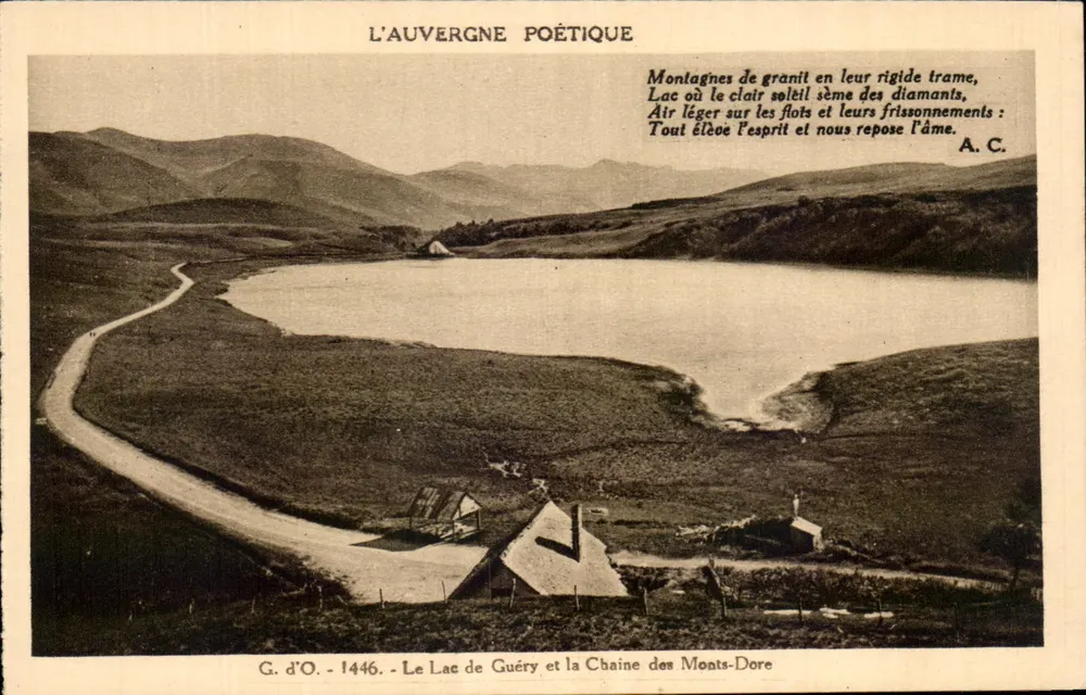 See Guéry und die Kette der Monts-Dore — Poetische Auvergne — G. d'O. - 1446 - Vorderseite