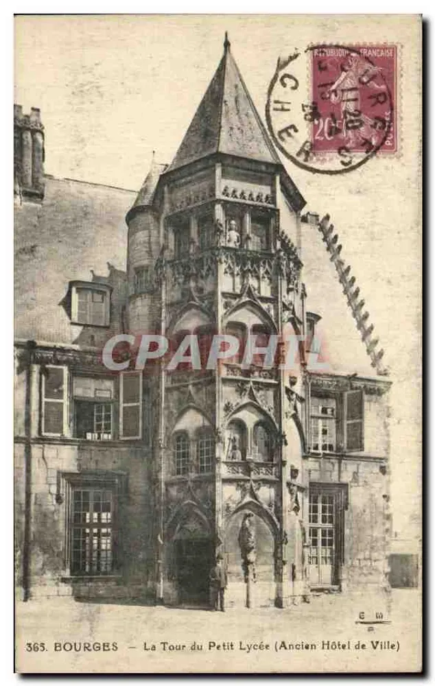 Bourges — Turm des Petit Lycée (ehemaliges Rathaus) — E. Maquaire, n°365 - Vorderseite