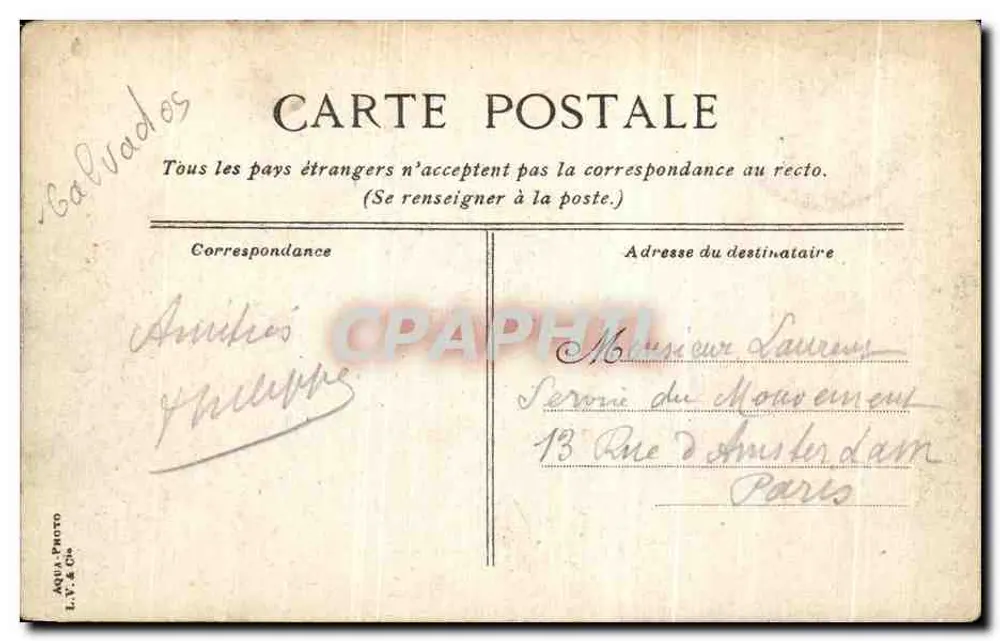 Trouville - Die Piers und das Casino — Verlag L.Y. & Cie, Nr. 5 - Rückseite