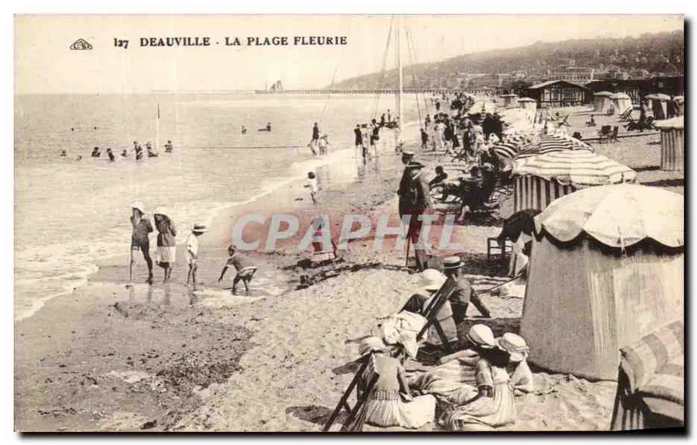 Deauville - La Plage Fleurie — editore Alsacienne des Arts Photographiques, n° 137 - Recto