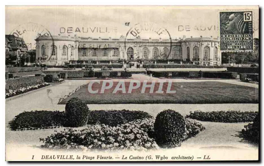 Deauville, die Blühende Strand — Das Casino (Architekt G. Wybo) — LL - Vorderseite