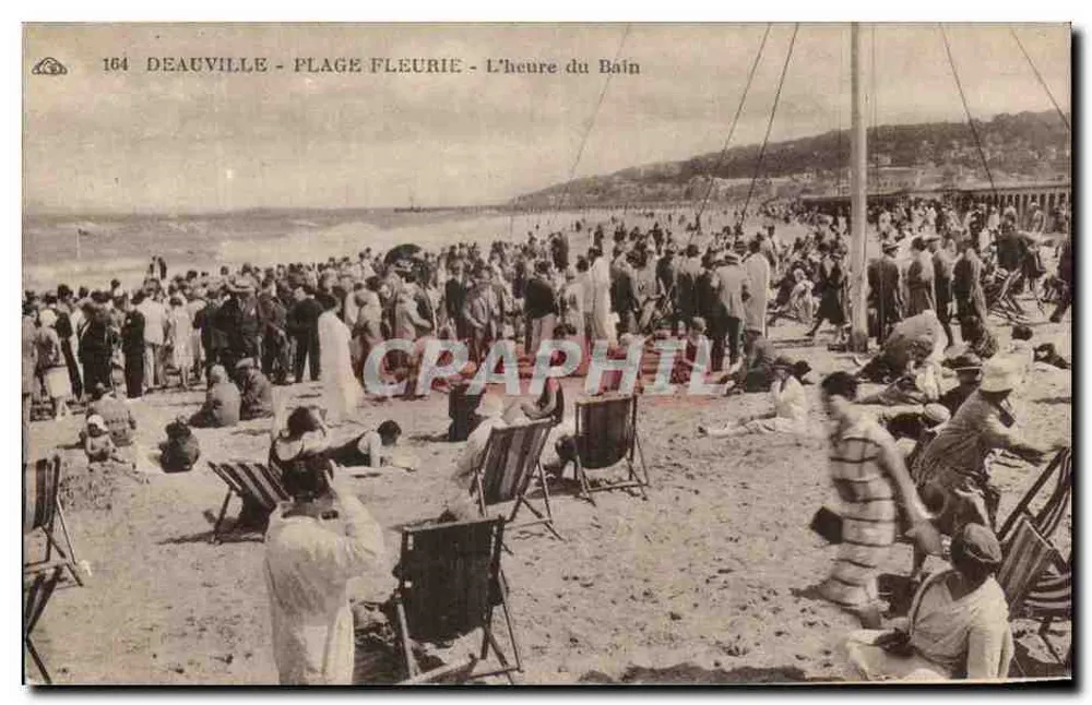 Deauville - Blühende Strand - Badestunde — unbekannter Verleger, Nr. 164 - Vorderseite