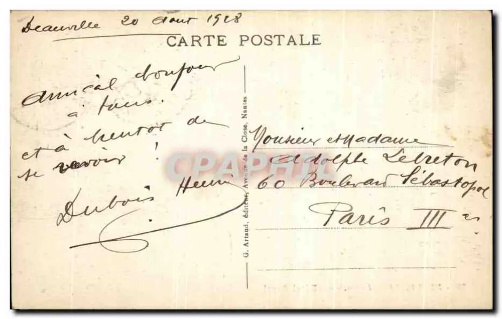 Deauville - Der Club und das Hotel Royal — G. Arnaud, Nr. 36 - Rückseite
