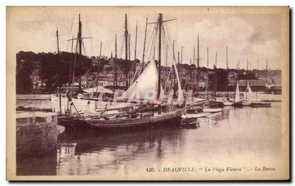Deauville, "La Plage Fleurie" — Der Bassin — G. Xraoud, Verlag, Nr. 120 - Vorderseite