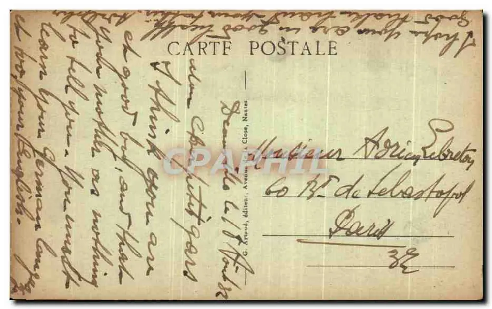 Deauville, "La Plage Fleurie" — Der Bassin — G. Xraoud, Verlag, Nr. 120 - Rückseite