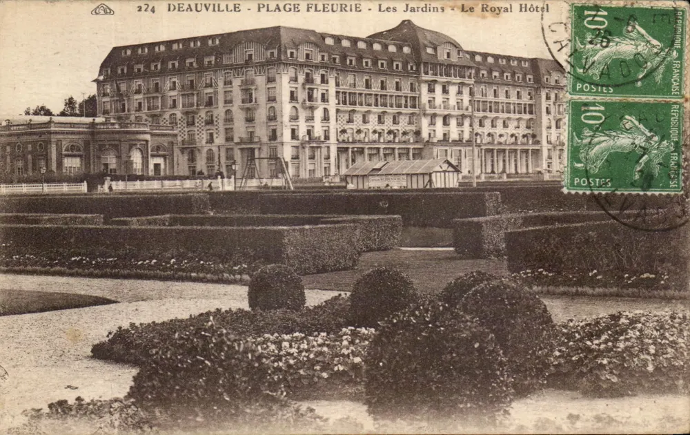 Deauville - Blütenstrand - Die Gärten - Das Hotel Royal — anonymer Verleger, Nr. 224 - Vorderseite