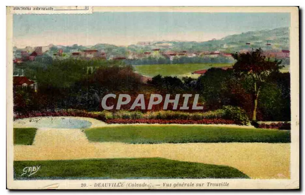 Deauville — Vue générale sur Trouville — Graby - Vorderseite