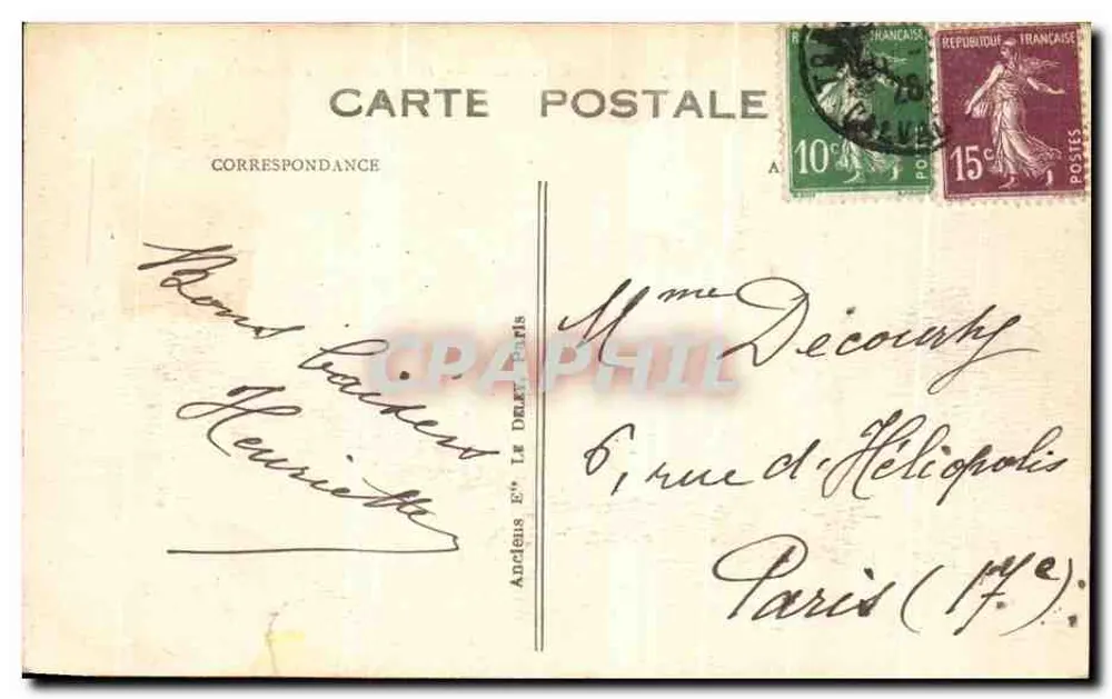 Deauville — Das Casino und das Normandy-Hôtel — G. F. La Havre, n° 415 - Rückseite