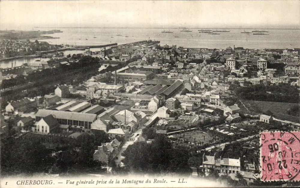 Cherbourg — Allgemeiner Blick von der Montagne du Roule — LL. - Vorderseite