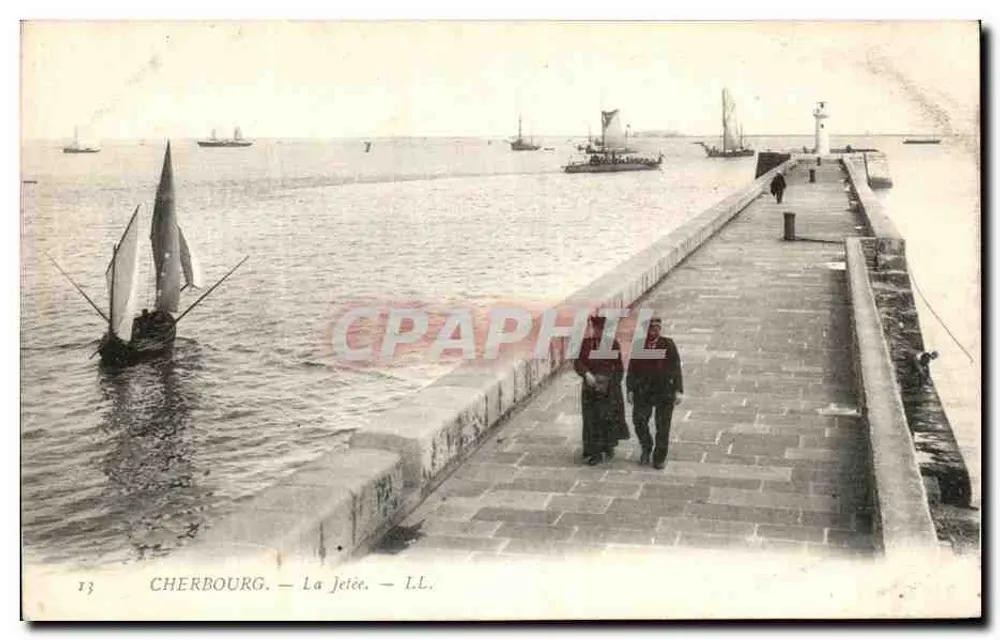 Cherbourg — A Pontão — L.L. - Frente