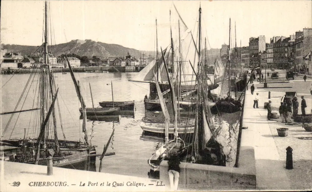 Cherbourg — Der Hafen und der Kai Coligny — LL. — n°29 - Vorderseite